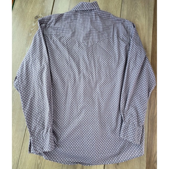 Cinch Men's Shirt XL Purple Western Wear Long Sleeve Button Down Cotton - Picture 7 of 10